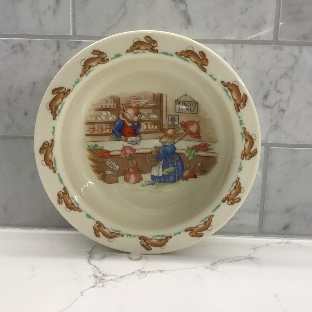 Royal Doulton Bunnykins Mr Piggly’s Stores Bowl